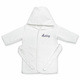 Children's White Hooded Velour Robe Image 2 of 3